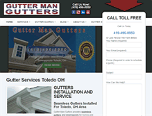 Tablet Screenshot of guttermangutters.com